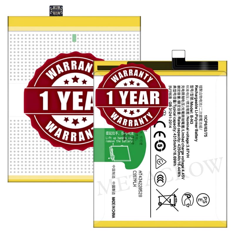 Image of Original B-N3 Battery Compatible for Vivo X50 Pro (2006, V2005A) - (4315mAh) - 1 Year Warranty JK1