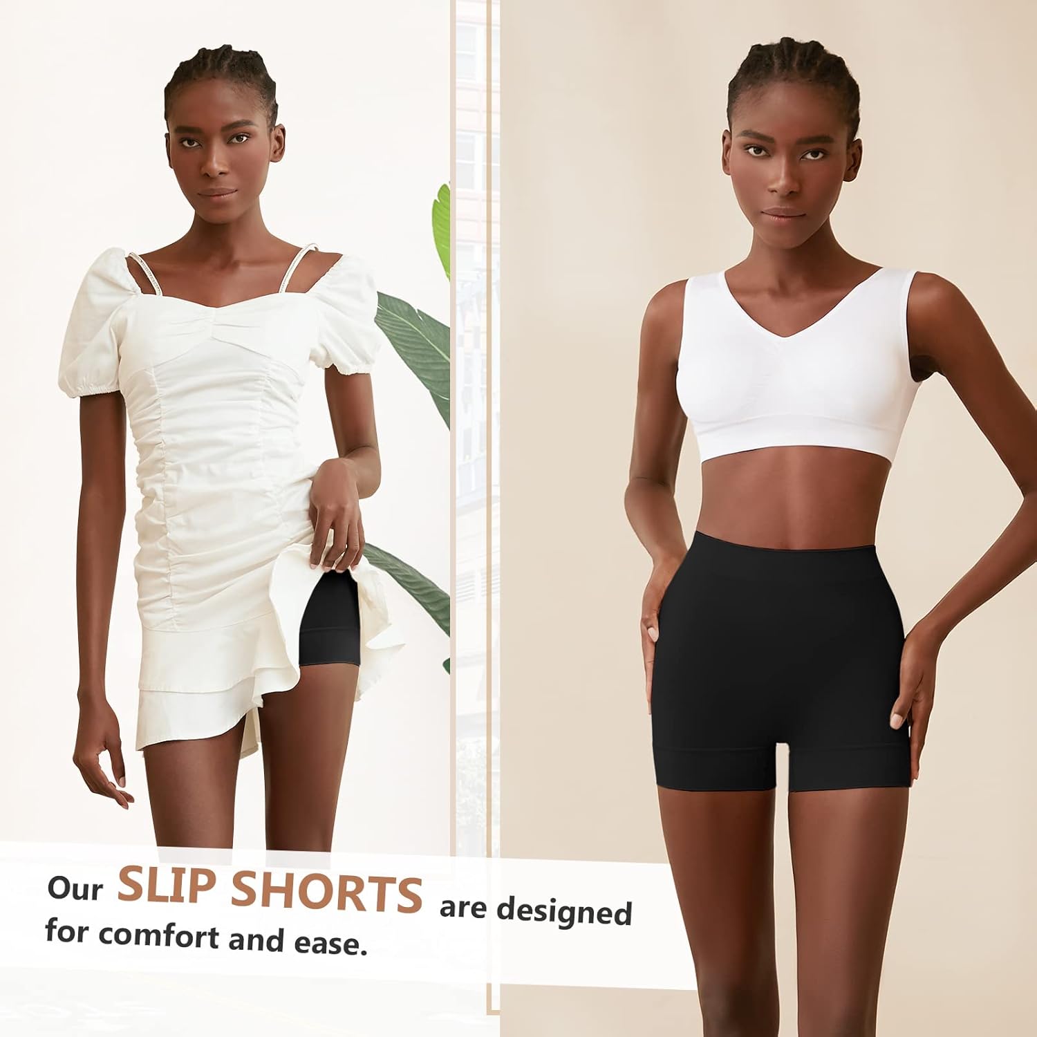 YADIFEN Slip Shorts for Under Dresses, Smooth Boyshort Panties for Women Anti Chafing Underwear Seamless Yoga Shorts - Image 5