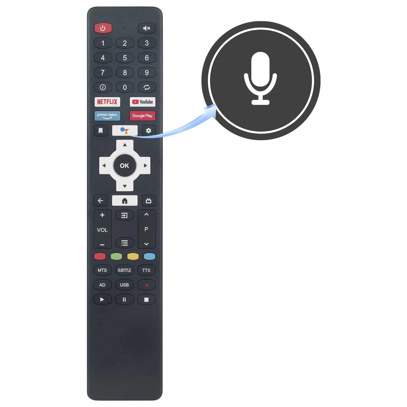 ALLIMITY Replace Remote Control fit for DYON Smart TV Smart 42 AD 2, Smart 32 AD 2, Smart 40 AD 2, Smart 43 AD 2 - Image 2