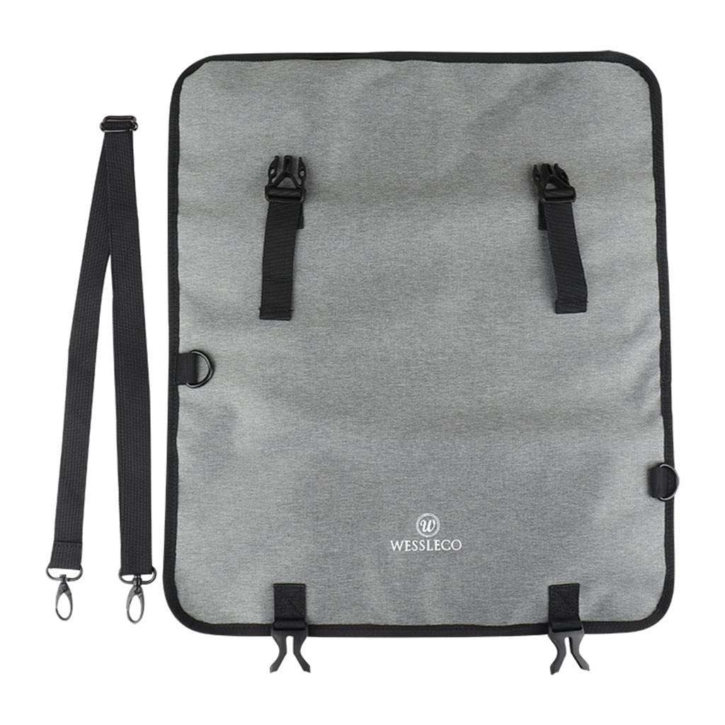 F Fityle Borsa Portacoltelli, Borsa Porta Coltelli Chef, Borsa a Rullo per Coltelli da Chef (14 Slot) Contiene 8 Coltelli Pi Mannaia, Tasca Multiuso E 6 Cucchiai da Degustazione, Portacoltelli