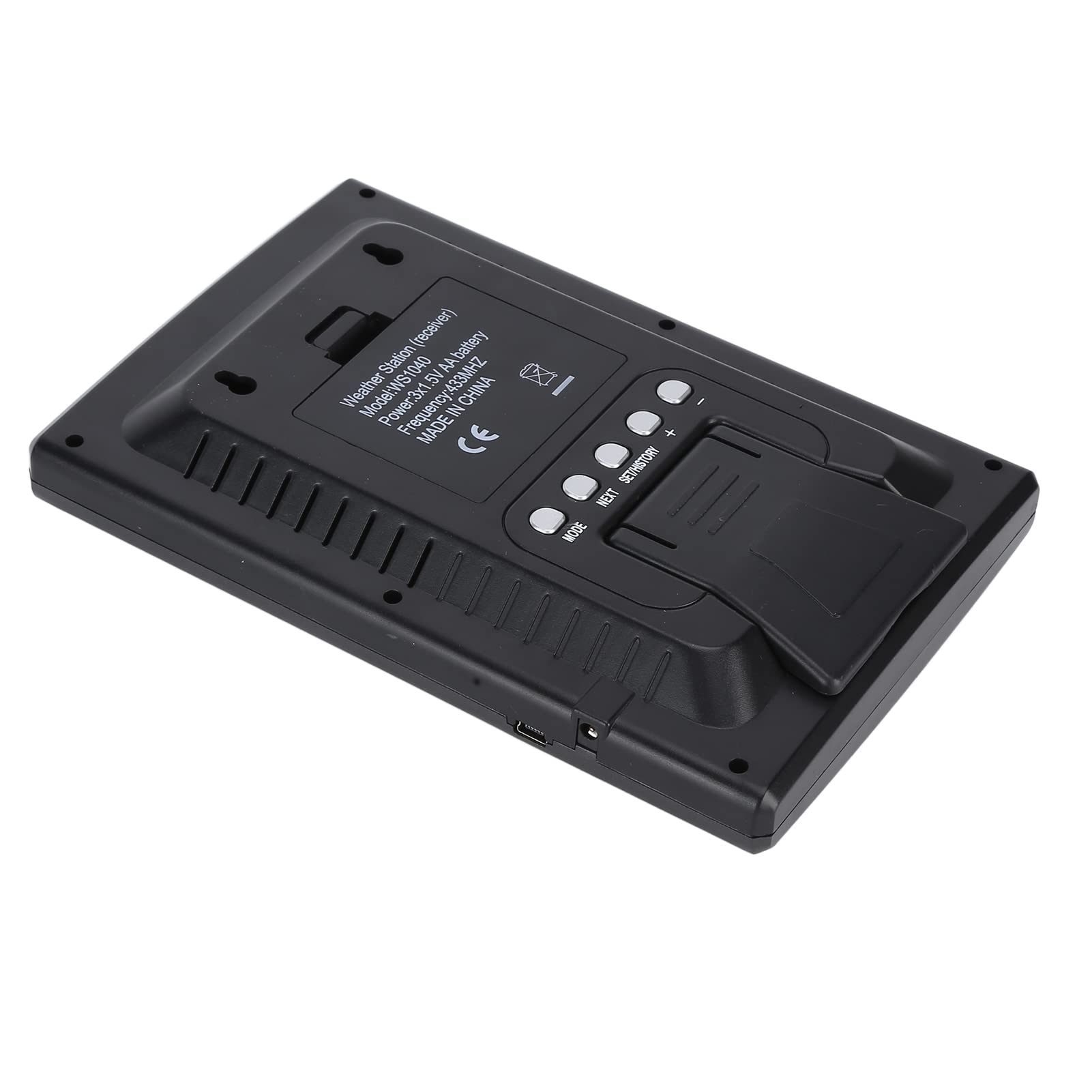Strumento di Previsioni Meteorologiche con Monitoraggio di umidità e Temperatura per Casa e Giardino Display Compatto in ABS da 5 V 7,5x4,9x1,2 Pollici