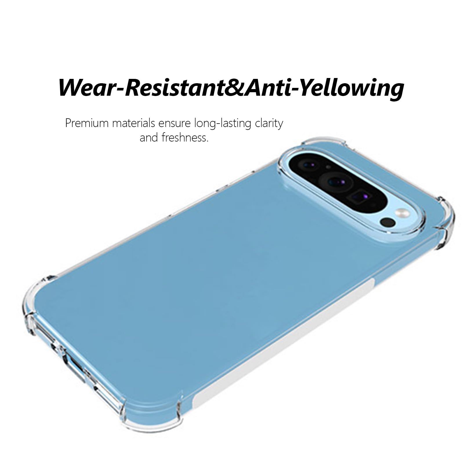 TailTech Case for Google Pixel 9/9 Pro Case Google Pixel 9/9 Pro Phone Case, Transparent TPU - Image 4