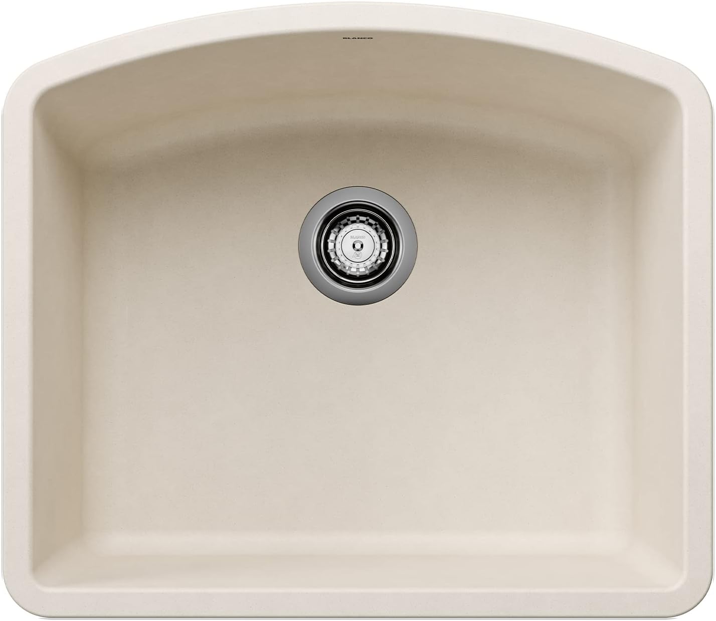 BLANCO443061 DIAMOND SILGRANIT Undermount Single Bowl Kitchen Sink, 24" L X 20.8" W - Soft White