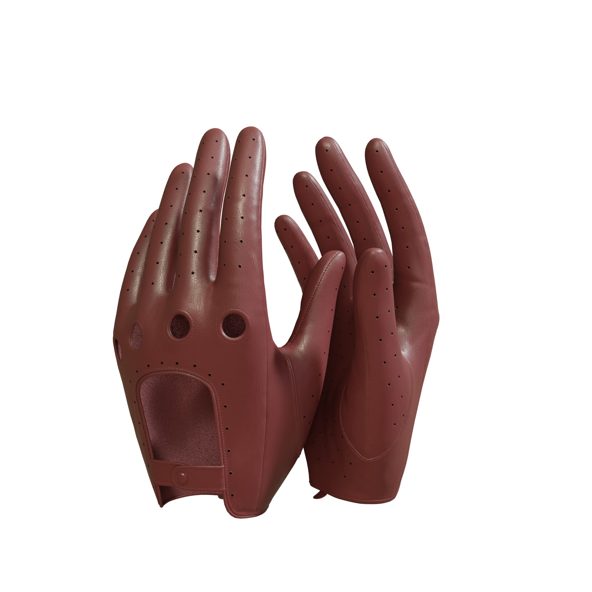 MGGMOKAY Guanti da guida in pelle da donna Guanti in pelle touchscreen Sfoderati