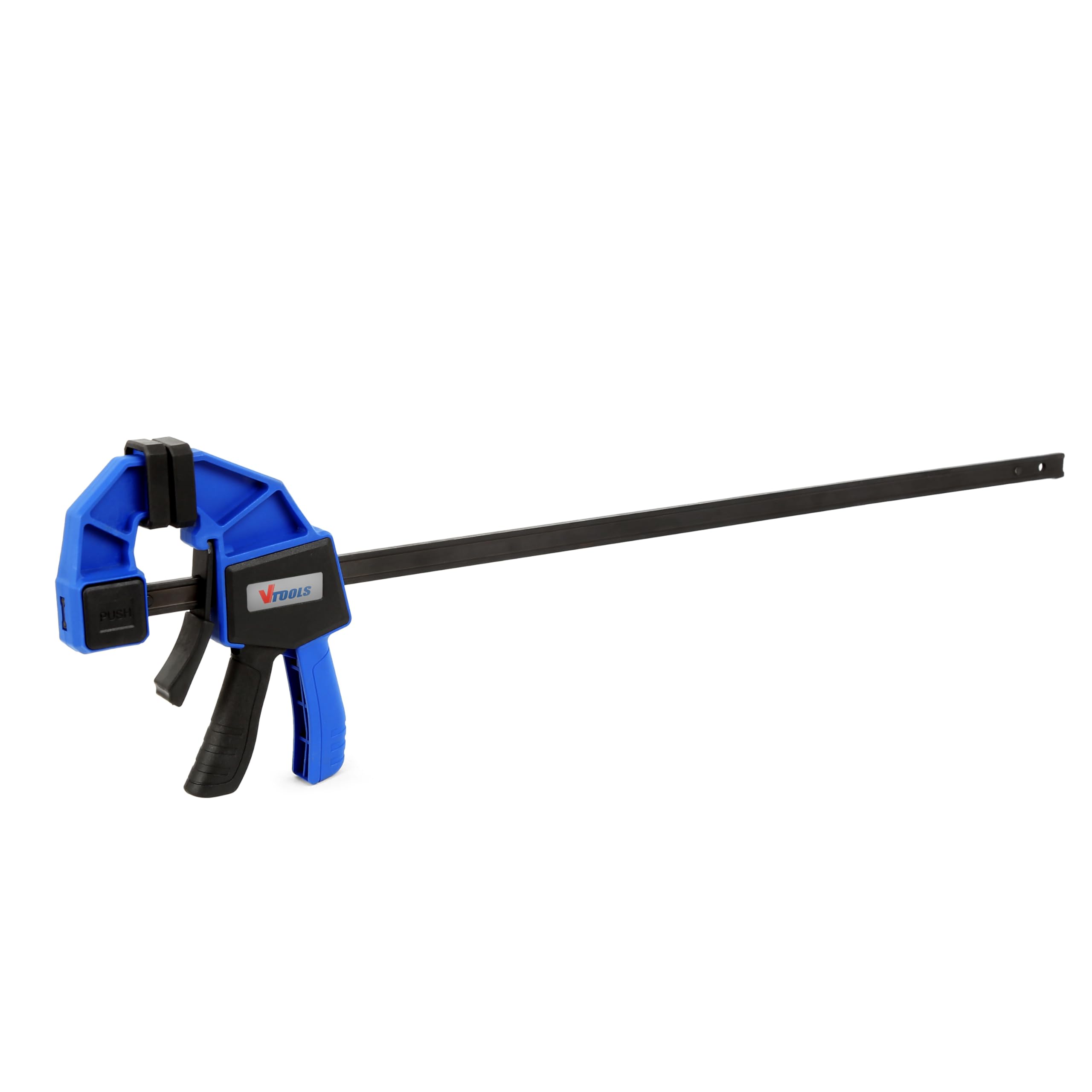 VTOOLS 18-Inch Quick Grip Clamps for Woodworking, One-Handed Bar Clamps, Up to 68KG Clamping Force, 450MM Throat Depth, For Welding, Crafts, Woodworking and DIY, Blue, VT2228
