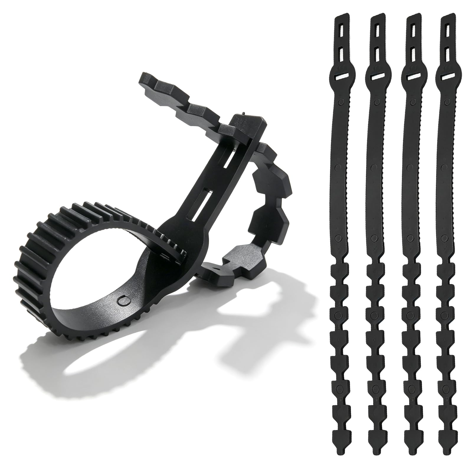 DBOO 60cm Heavy Duty Tree Ties โ 5-Pack Adjustable Tree Support Straps, Strong Garden Staking Ties for Trees, Shrubs, Saplings, Branches, Weather-Resistant Rubber Plant Ties