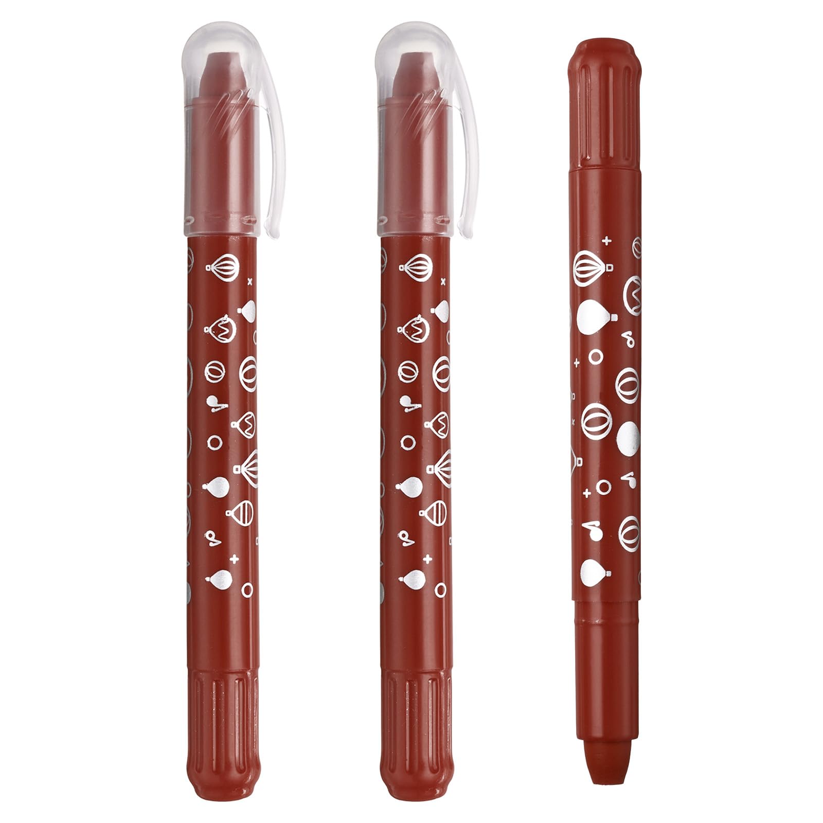 PATIKIL Watercolor Gel Crayon, 3Pcs Washable Twist Crayons for Coloring Drawing Painting Reddish Brown, 1 count (Pack of 3)