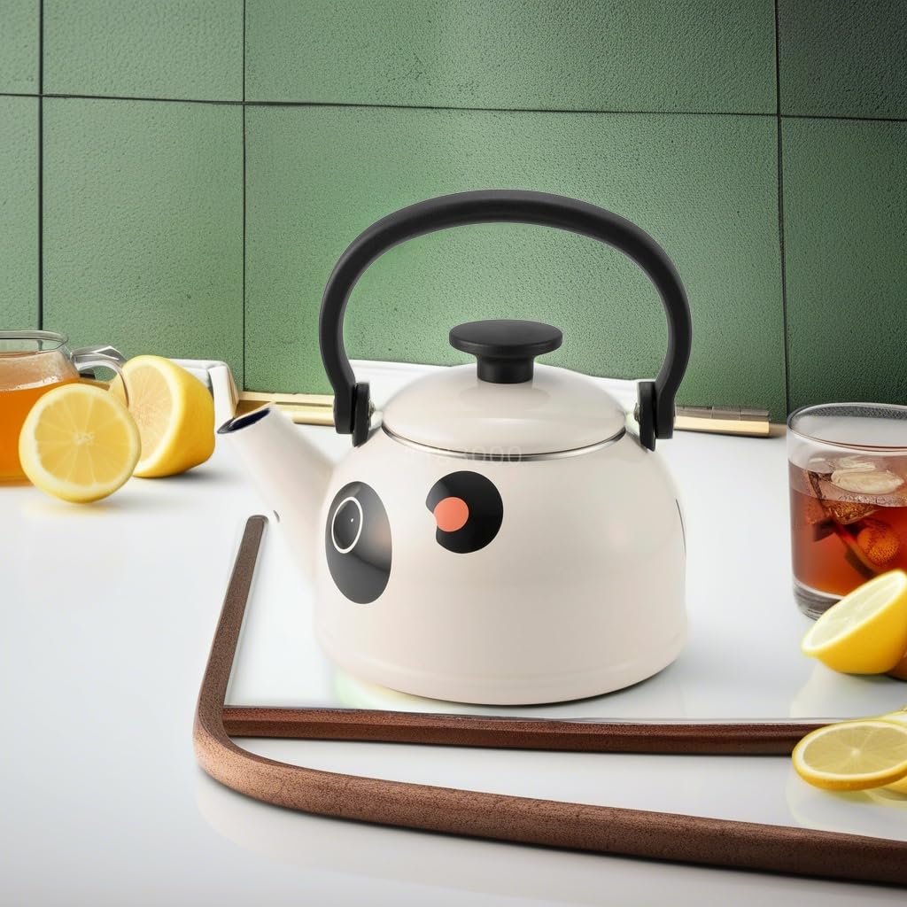 Amazon｜富士 ホーロー ケトル やかん 1.8L ぱんだ ホワイト 白