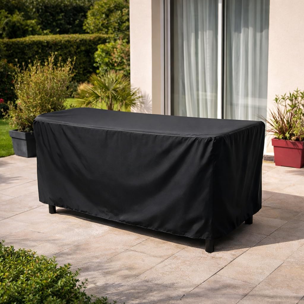 HBCOLLECTION® Housse Haute résistance 500D pour Table Salon de Jardin (215x130 H85cm)