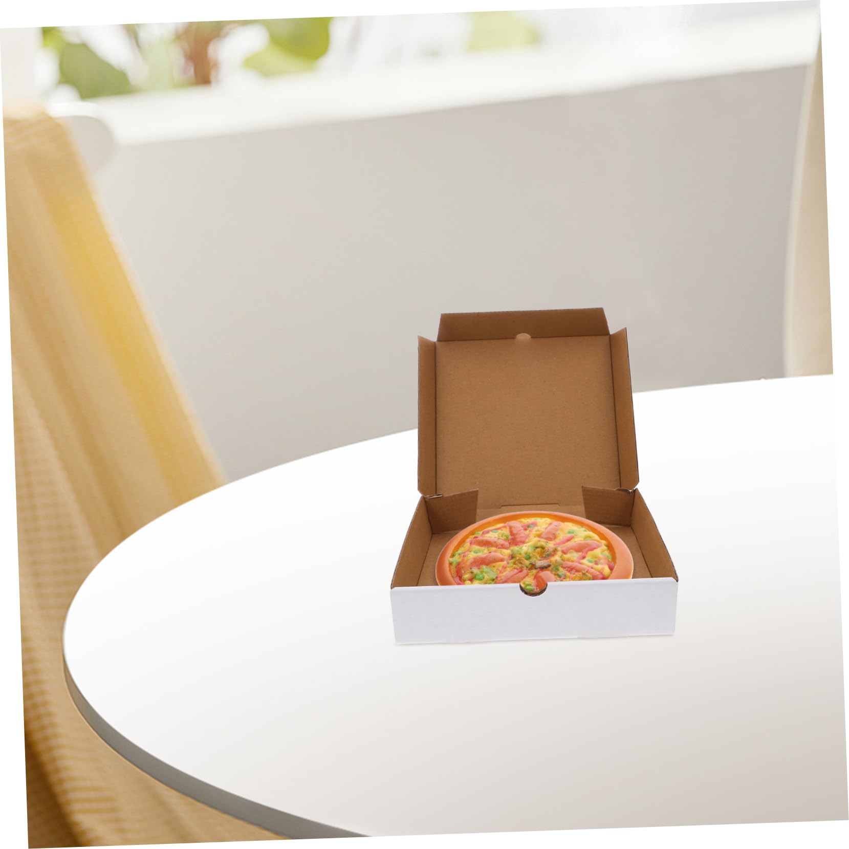 TOPBATHY 30 Scatole Pizza Bianche in Carta Kraft Riutilizzabili da 6 Pollici, Resistenti al Grasso, per Asporto e Conservazione della Freschezza, Confezione da 30 Pezzi