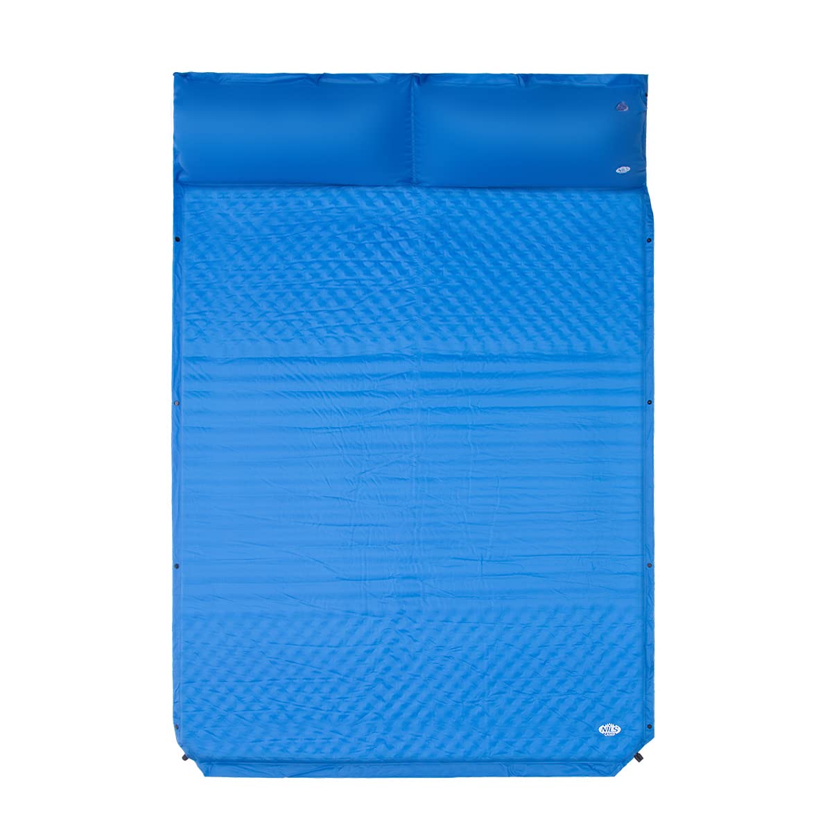 NILS Camp - Selbstaufblasende Matratze – luftmatratze selbstaufblasend - Isomatte Selbstaufblasend – 186x130x3 cm - Blau
