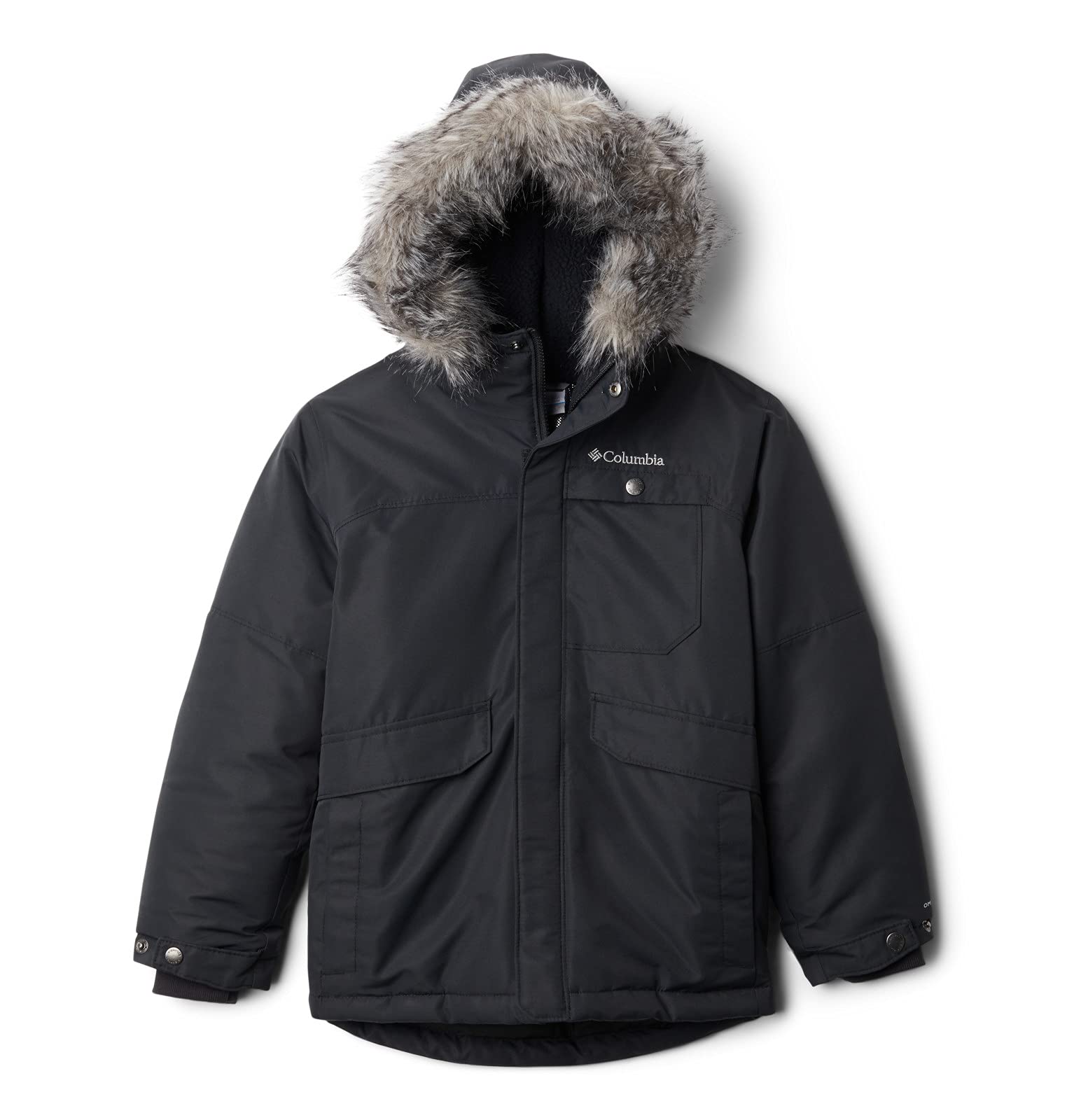 Columbia Youth Boys Nordic Strider 2 Jacket, Winter Jacket, Black, M