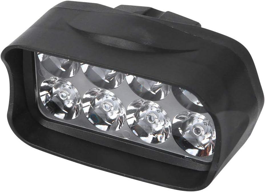 8LED Ebike Headlight, Plastic Electric Tricycle Light Bar, Heat Dissipation Strong Spot Ebike Light for Motorcycle Electric Bike