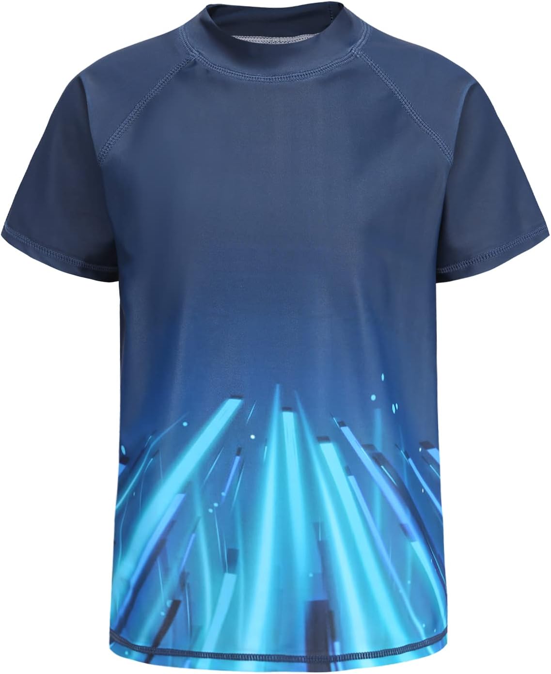 Boys Short Sleeve Swim Shirt for Boys Rash Guard Shirts UPF 50+ Sun Protection Bathing Suits