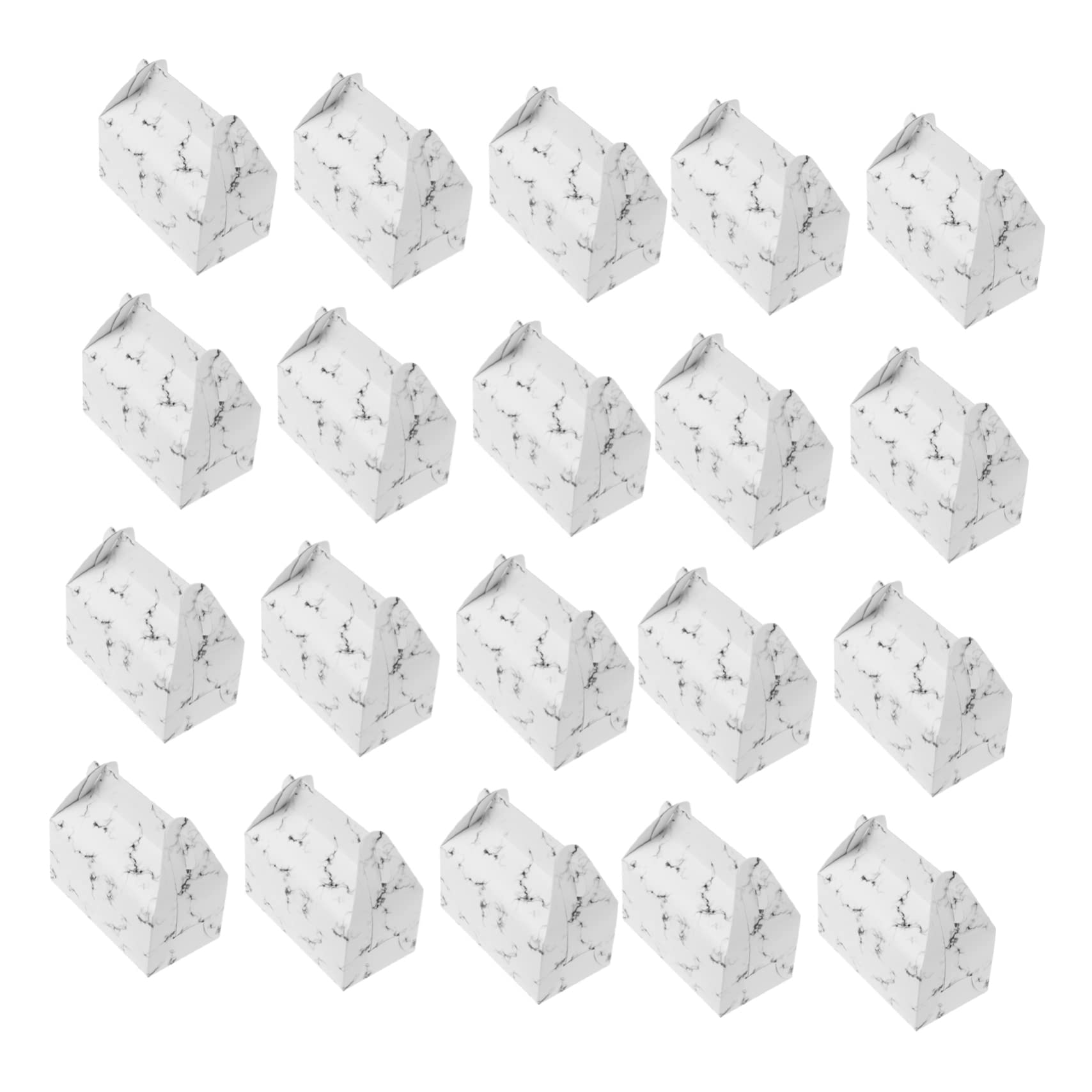 Donut Container 20pcs Portable Cake Box Clear Cake Containers Mini Cake Boxes Mini Muffins Mooncake Gift Box Pastry Carry Box Baked Food Box Cake Carrier Paper Food Container