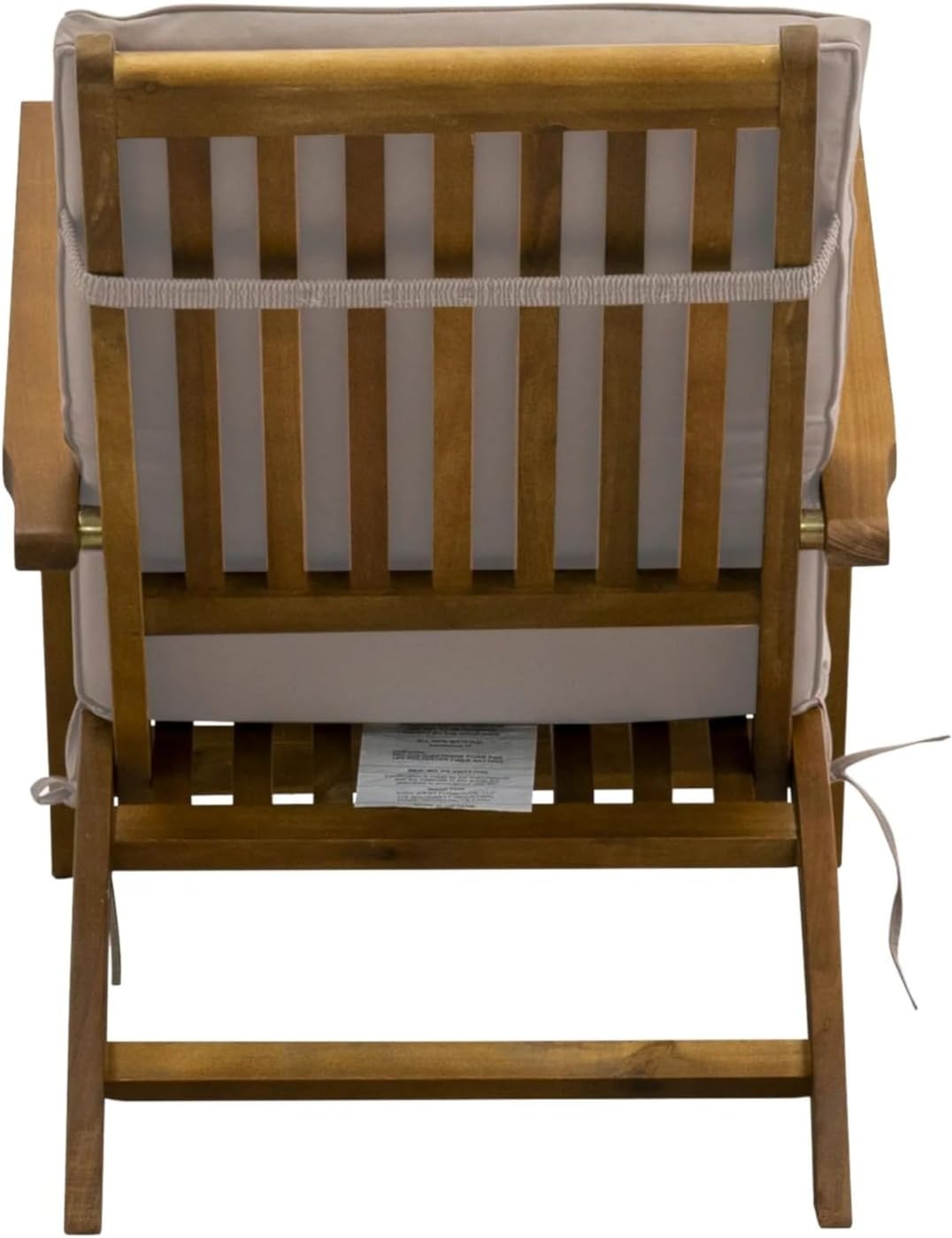 East West Furniture BSLCDNA Salinas Patio Chair Lounge - Outdoor Acacia Wood Sunlounger Chair for Poolside, Deck, Lawn, 59x21x35 Inch, Natural Oil