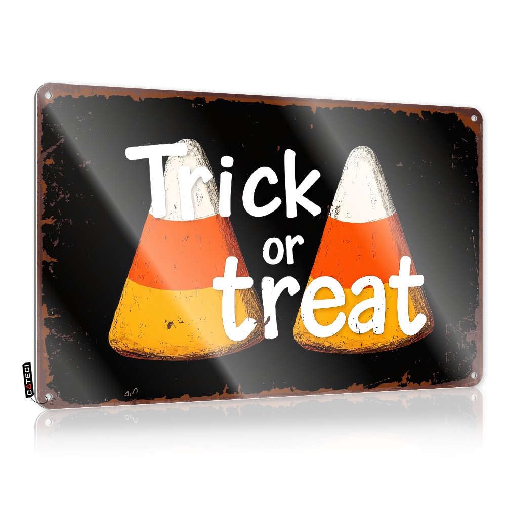 Clock Funny Wall Art Rustic Best Man Gift | Trick Or Treat. Inappropriate Metal Wall Decor For Home Home(30X40CM)