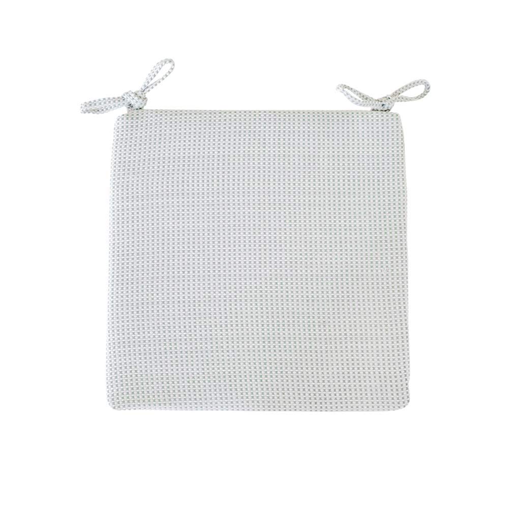 Coussin de chaise en lin blanc haut de gamme 40x40cm pour intérieur chic