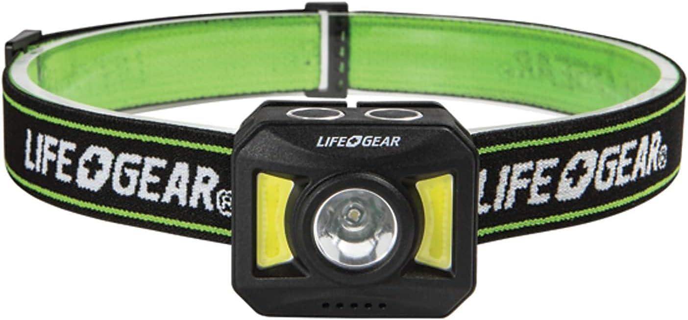 Life+Gear LifeGear Adventure LED Headlamp, Green/Black (41-3919)