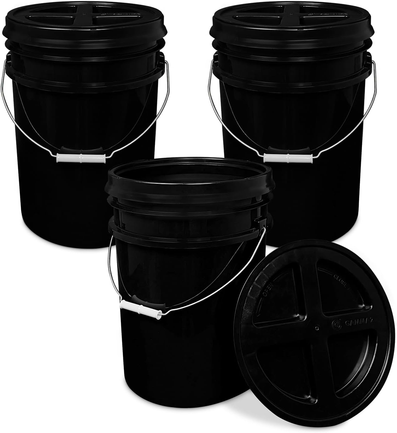 ePackageSupply 5 Gallon Black Gamma Seal Pail