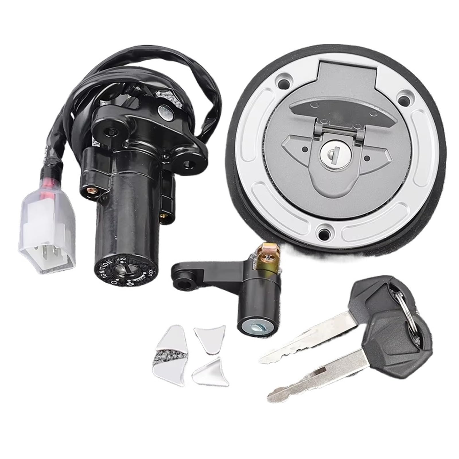Cerradura de asiento Yamaha YZF R25 con tapón de combustible antirrobo 7