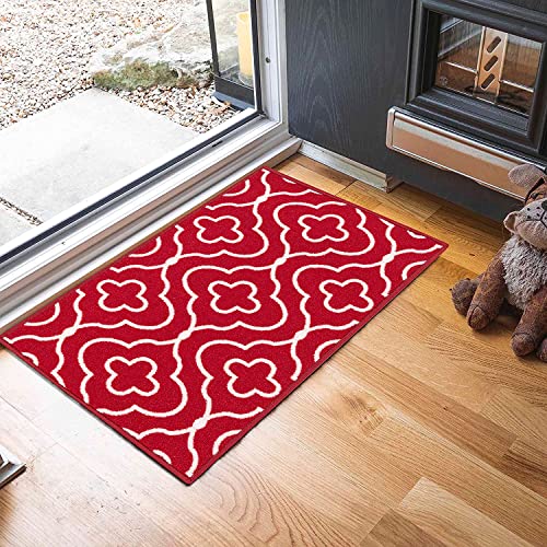 GULLAMBO Washable Door Mat Indoor, Non Slip Mat For Wooden Floor, Inside Door Mat, Super Absorbent Dirt Trapper, Kitchen