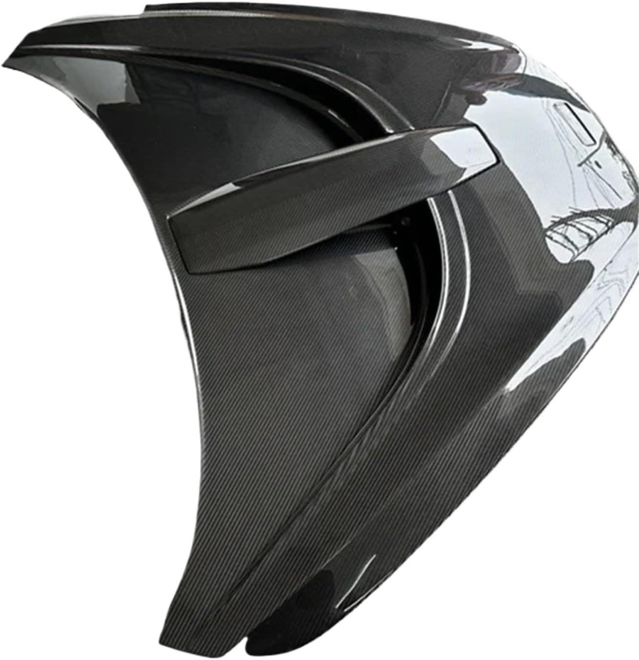 イコン Dry Carbon Fiber Car Engine Bonnet Hood Compatible For
