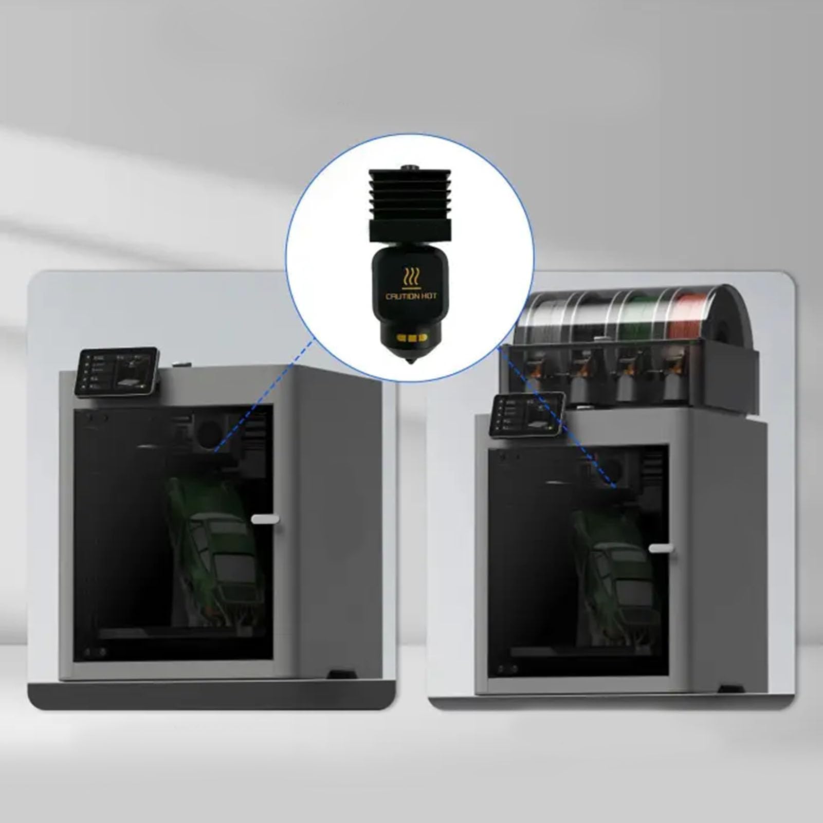 Zamiennik Zestawu Hotendu do Drukarki 3D Lab P2S, Odłączana Dysza ze Stali Hartowanej 0,2 Mm z powłoką Nano, do Druku PETG PLA z Włókna Węglowego