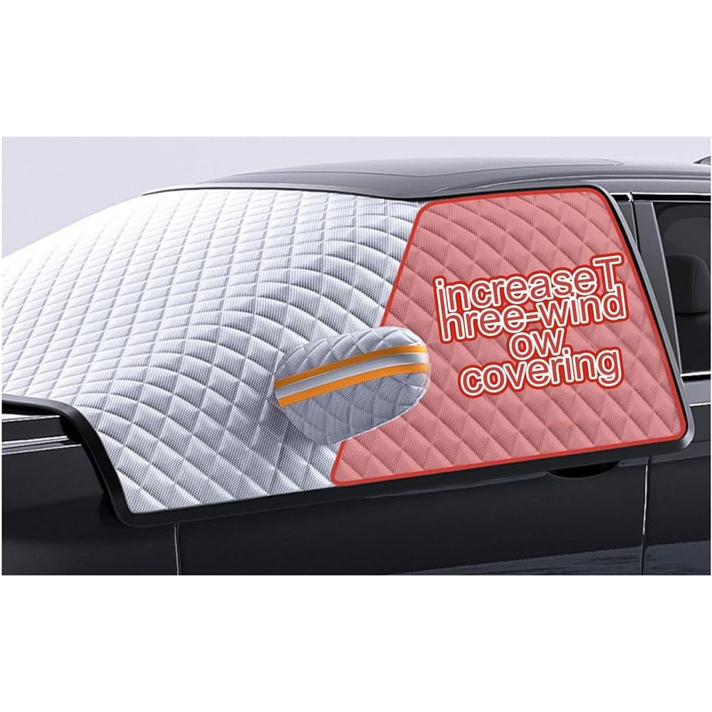 Copertura Parabrezza Auto,per Fiat 500/500C/500E/Abarth 500 2007-2022 2023 2024 Telo Antigelo Copriauto Anteriore Specchietto Laterale Antineve Antipolvere Antighiaccio