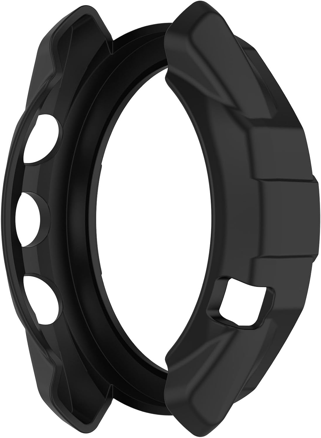 Case Cover Compatible with Garmin Approach S70 47mm Protector Covers, Disscool Soft Anti Drop TPU Replacement Full Coverage Protective Cases Smart Watch Accessories(Black)