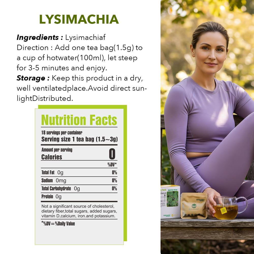 Soilmount - Lysimachia Tea - |Gold Coin Grass|Kidney Health|jinqiancao|金錢草/금전초| - Pure Herbal Tea - Natural, Organic, Non-GMO, Clean Ingredients, Caffeine Free (18 Tea Bags, Box 1) - Image 3