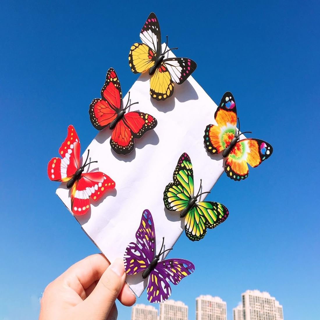 Multicolor Butterfly Hair Clips, Set of 3, Gift for Her