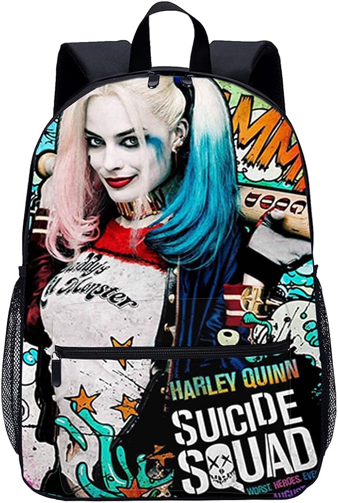 Suicide Squad Harley Quinn School Backpack Casual Outdoor Backpack