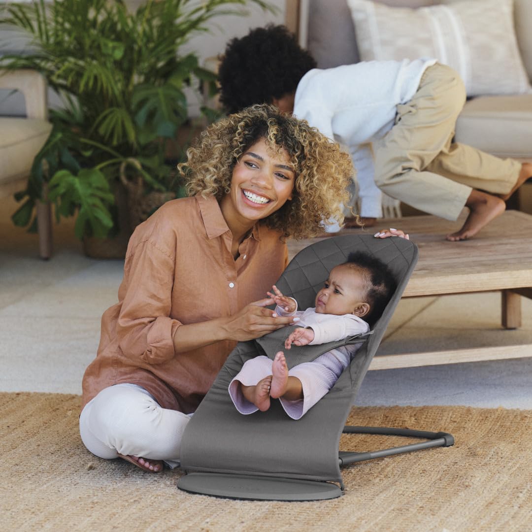 BabyBjörn Transat Bliss, Tissé, Matelassage classique, Anthracite