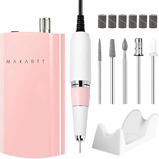 BAZPUR MART® Powerful Rechargeable Electric Nail Drill for Acrylic & Gel Removal - Portable E-File for Manicures & Pedicures Price In India