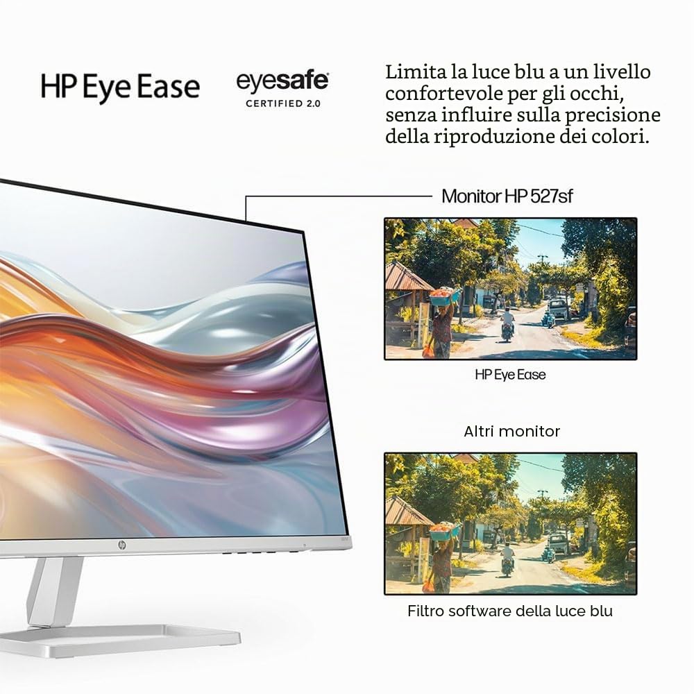 HP 527sf monitor piatto per PC 68,6 cm (27") 1920 x 1080 Pixel Full HD Bianco