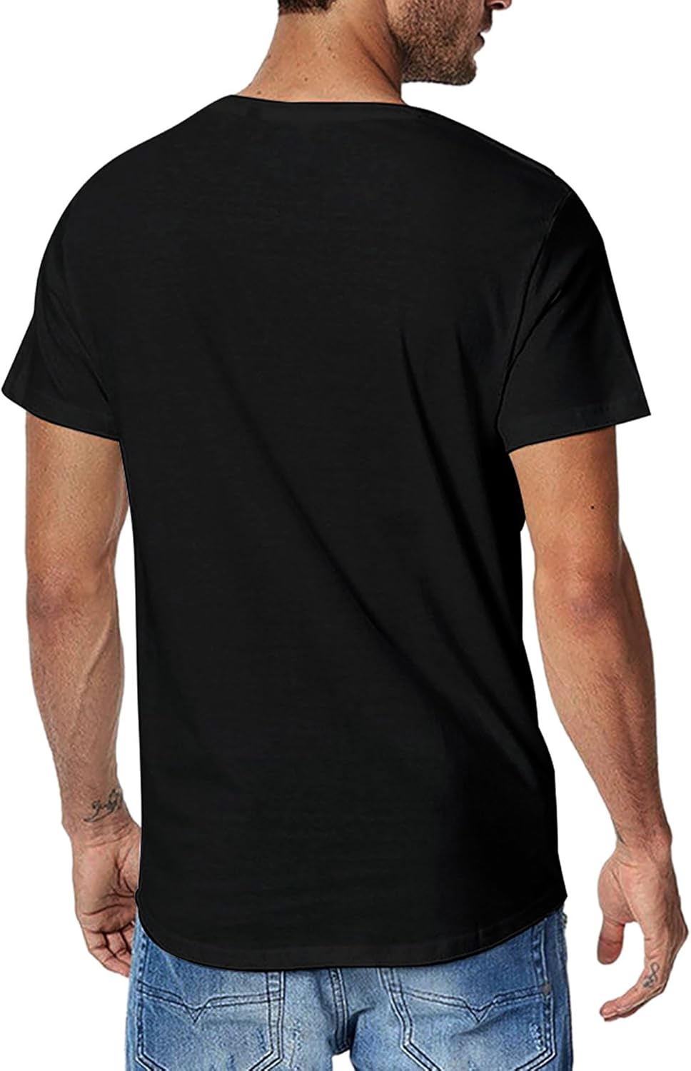 Graphic T Shirt for Men Funny Print Short Sleeve Loose Casual Summer Tops Pure Cotton Quick Dry Gym Tees - Image 2