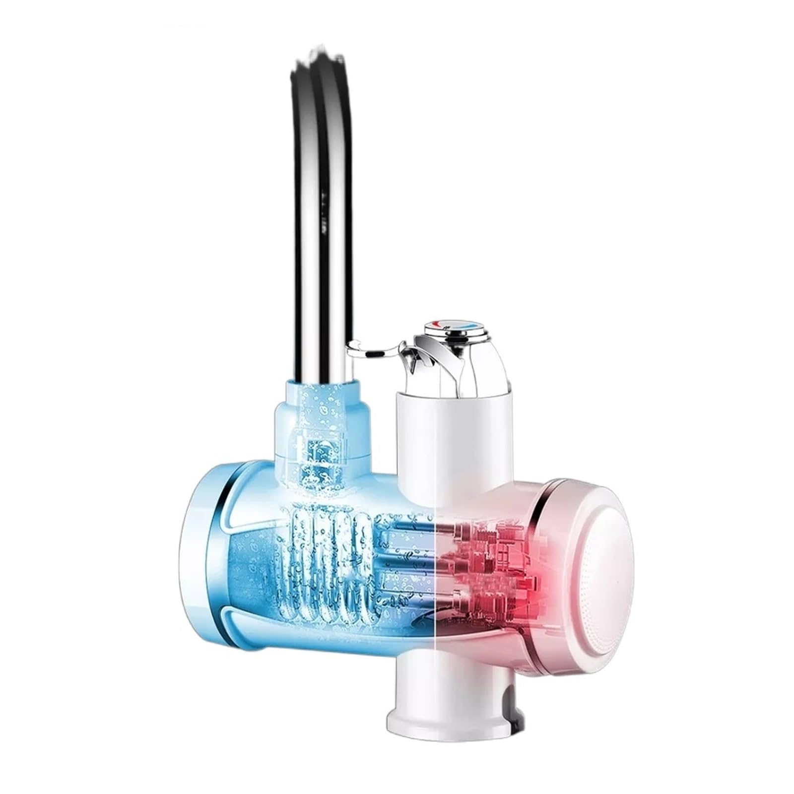 Display della temperatura dello scaldabagno elettrico istantaneo Riscaldamento dell'acqua Scaldabagno caldo della cucina con rubinetto della cucina a LED