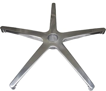 24" Replacement Office Task Chair or Stool Base - Polished Aluminum Top - S4050