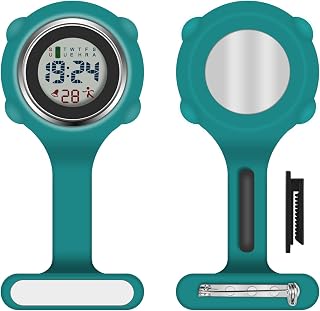 Vicloon Reloj Bolsillo Enfermera, Reloj Enfermera Digital Multifuncional,Puede Cronometrarse y Usarse...