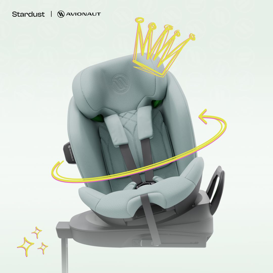 Fotelik samochodowy OBROTOWY z bazą 360° ISOFIX 61-150cm Avionaut Stardust