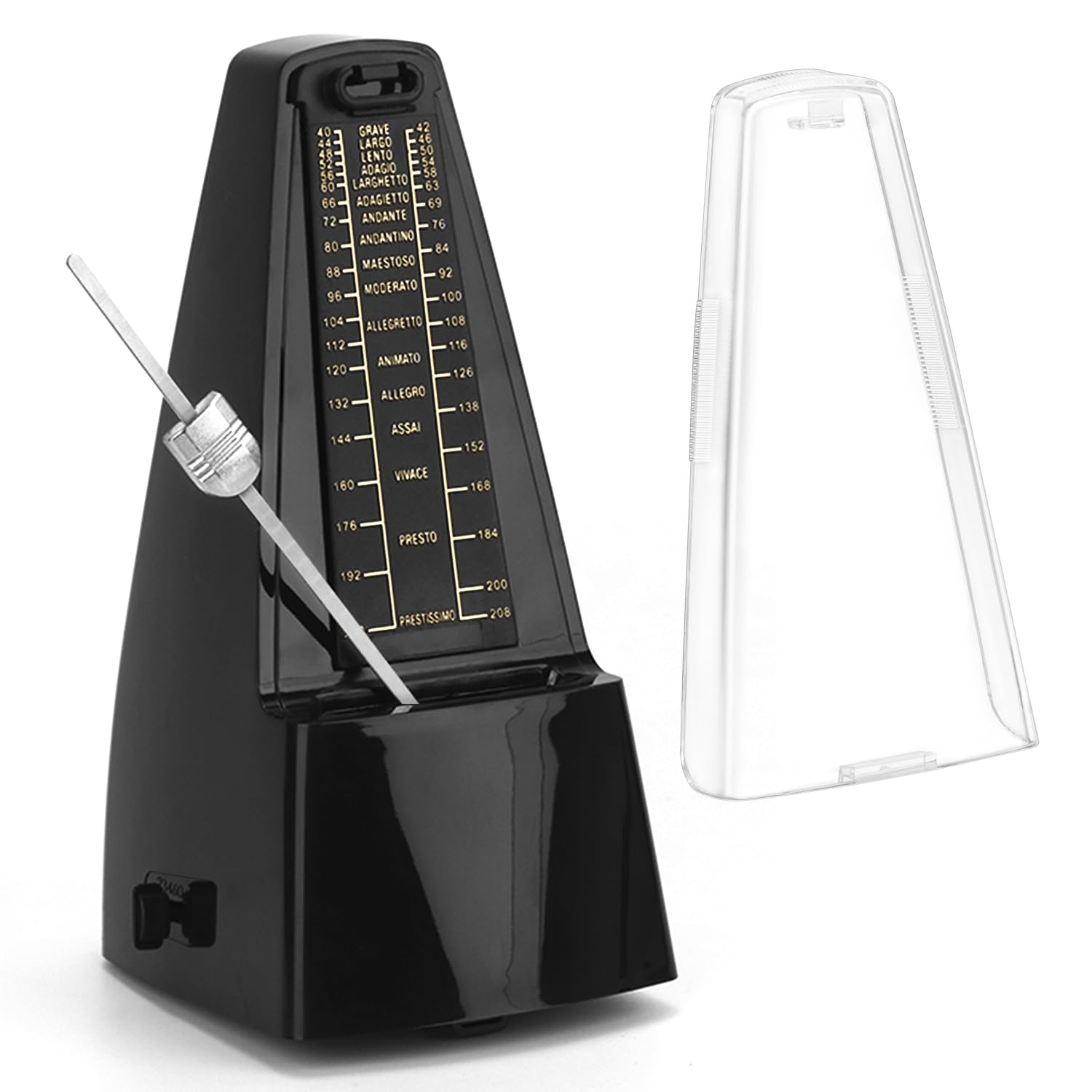 qwork métronome mécanique avec cloche
