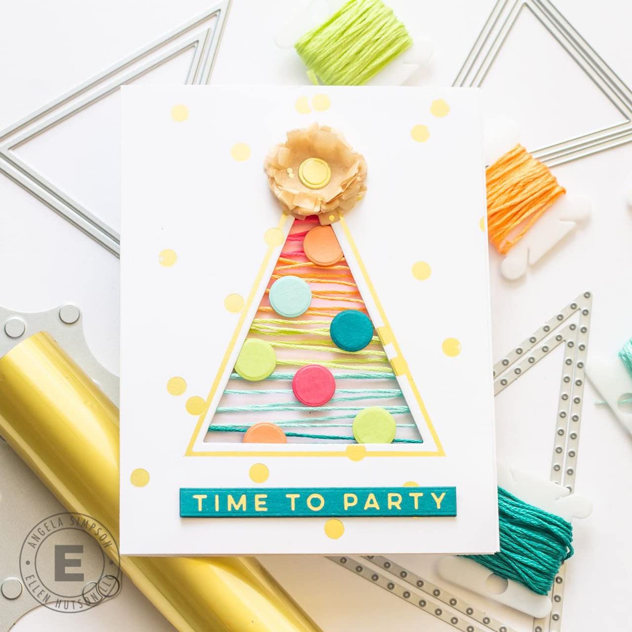 Ellen Hutson, Essentials By Ellen, Confetti Hot Foil Stamps, Foiling, Letterpress, Papercrafts, Card Making, Scrapbooking, Confetti, Sprinkles, Birthday