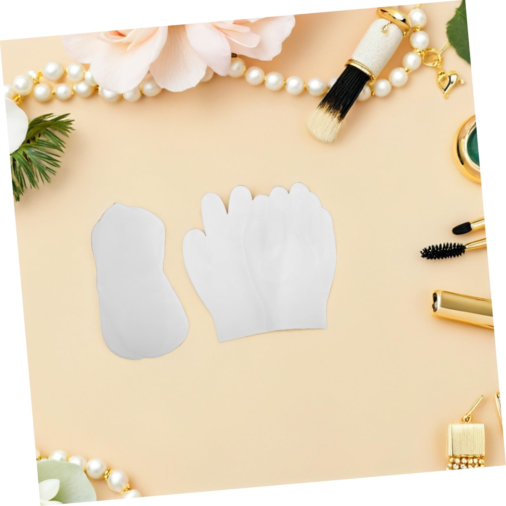 TOYANDONA 8 Calzini e Guanti in Silicone Gel per Piedi e Mani Idratanti Esfolianti e Riutilizzabili della Secca e Screpolata Elasticizzata per Rigenerazione e Morbidezza