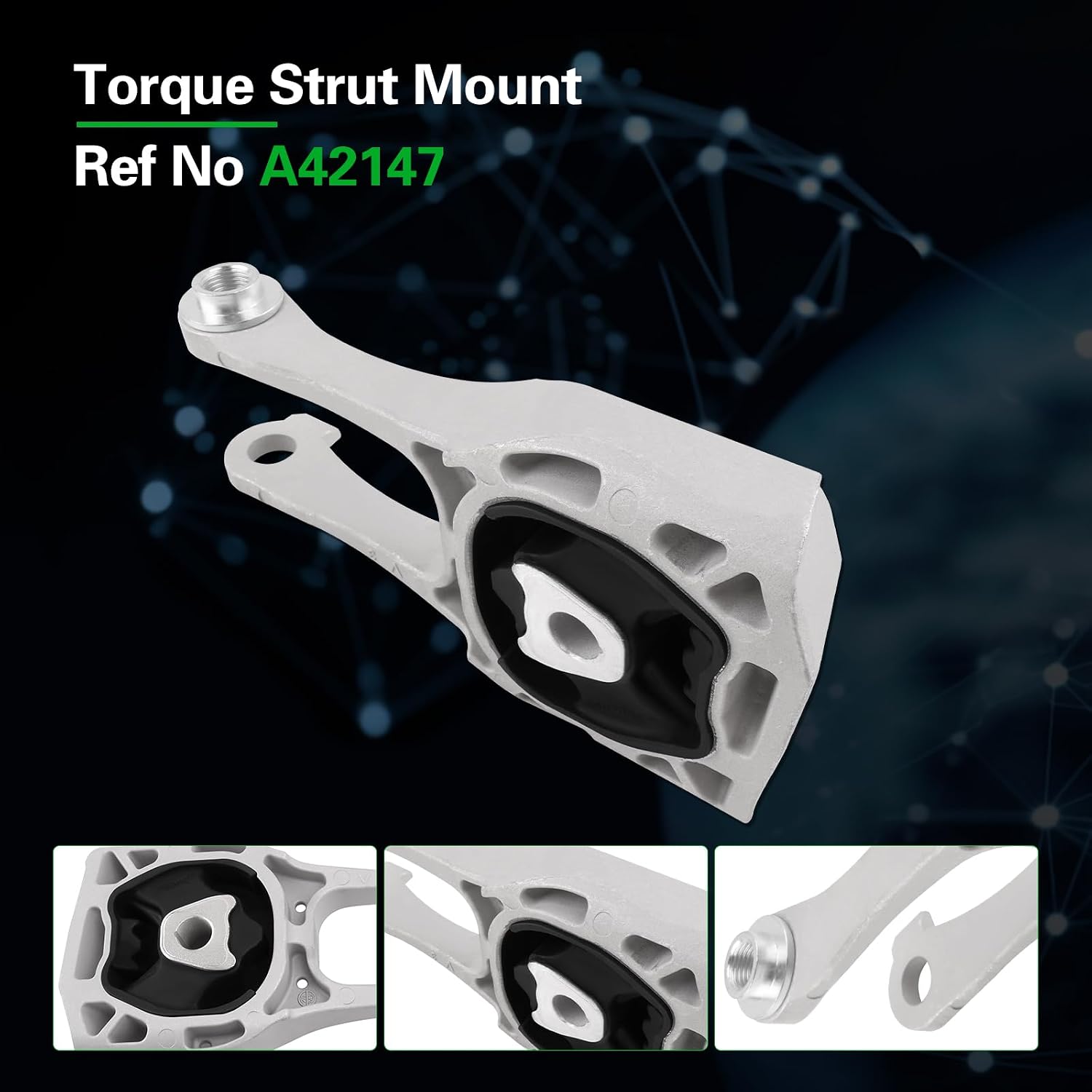 loongrie Engine Motor and Trans Mounts Compatible with Corolla 2019-2022 & UX200 2019-2021 2.0L L4 Engine,Replace OE A42139 A42152 A42153 A42147 Set of 4