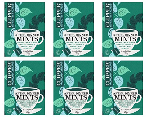 (6 PACK) - Clipper After Dinner Mints - Double Mint & Fennel | 20 Ba x 6 Bags...