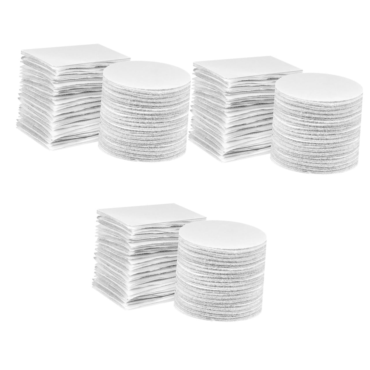 Bandes auto adhésives rectangulaires et circulaires pour fixation murale sans percer 120 pcs