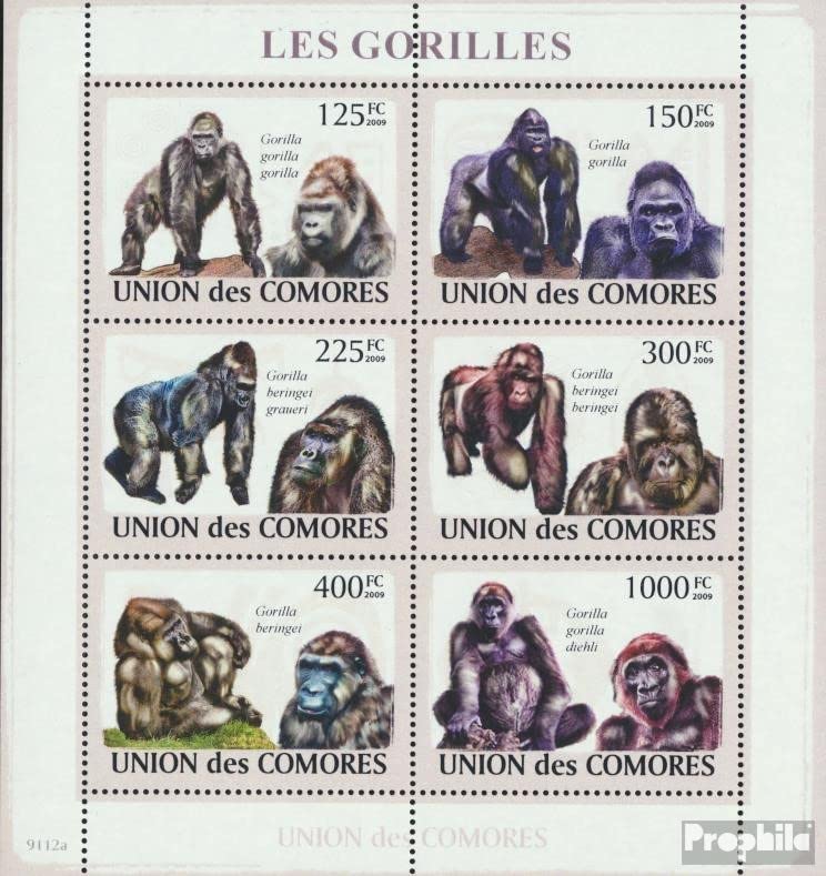 Prophila Collection Briefmarken Block 475 'Wale' – Komoren 2009, Postfrisch MNH, Sammlerqualität