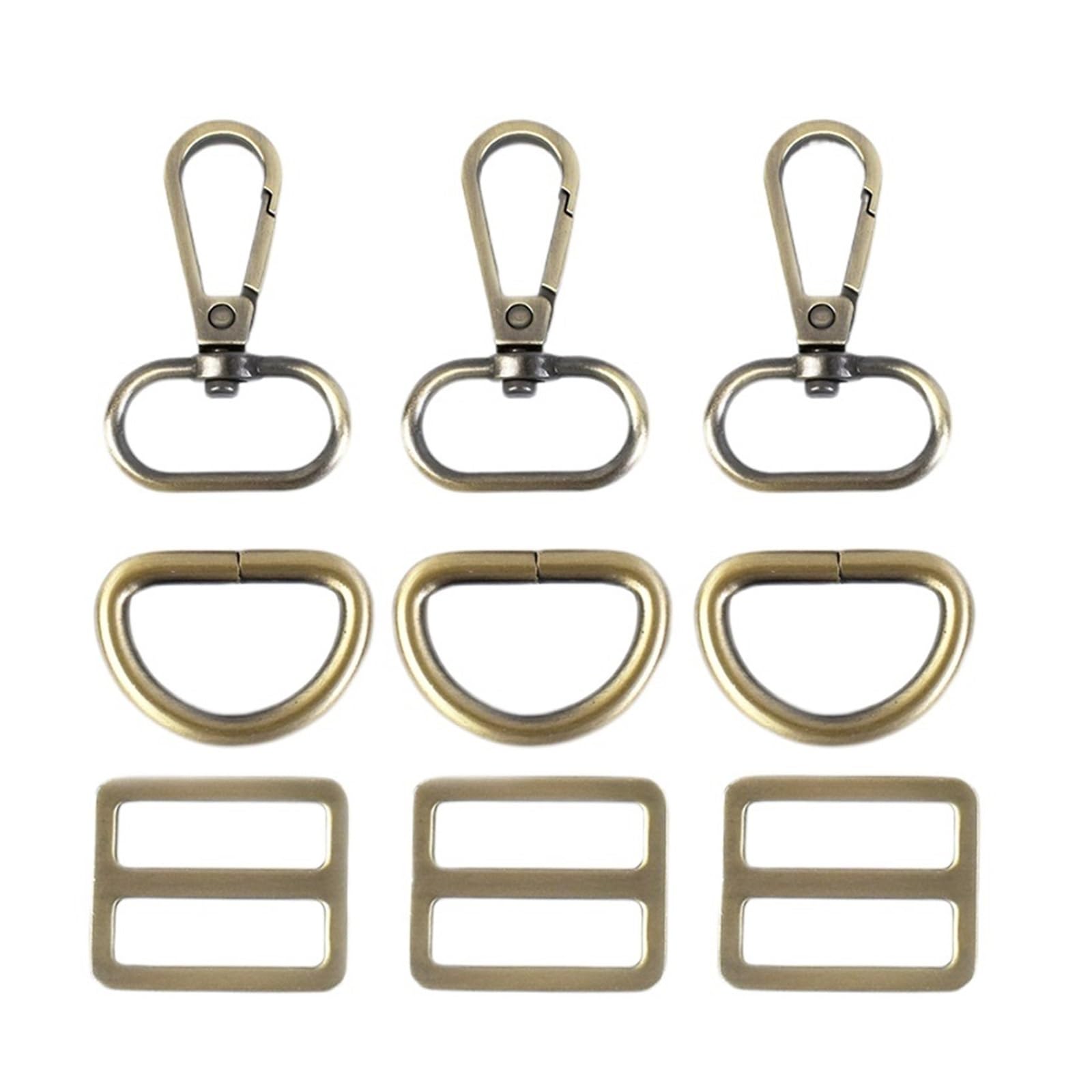 30 Pcs Boucle En Métal, Pivotant Snap Crochets, Anneau Couture En Forme