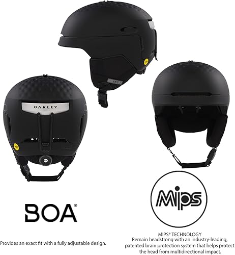 Miniatura 5 de Oakley MOD 3 MIPS - Casco de esquí y snowboard para hombre y mujer, paquete con botella de agua plegable de diseñador iWear con mosquetón